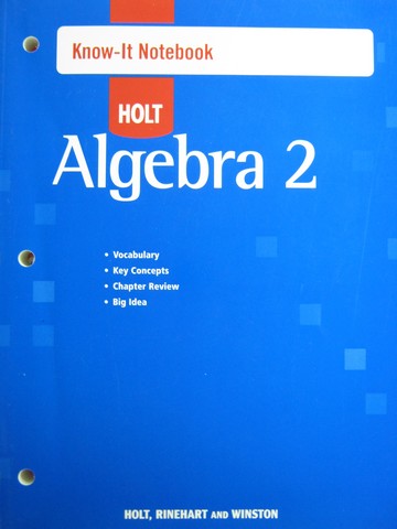 (image for) Algebra 2 Know-It Notebook (P)