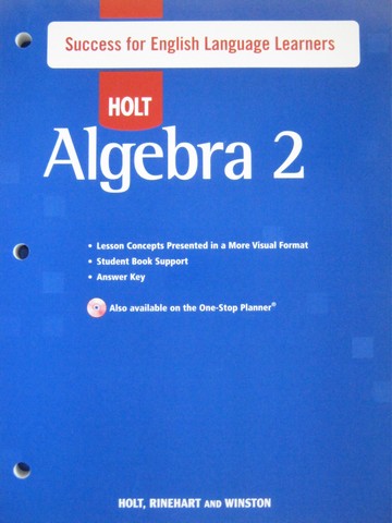 (image for) Algebra 2 Success for English Language Learners (P)