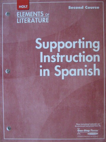(image for) Elements of Literature 2nd Course Spanish Supporting (P)