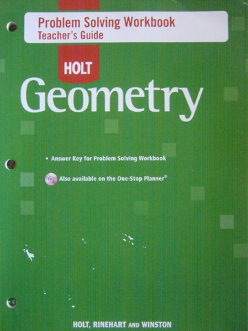 (image for) Holt Geometry Problem Solving Workbook TG (TE)(P)