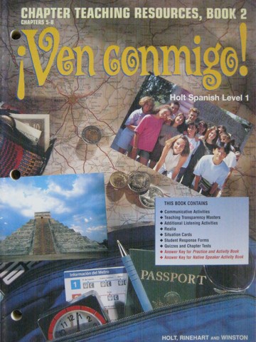 (image for) Ven conmigo! 1 Chapter Teaching Resources Book 2 (TE)(P)