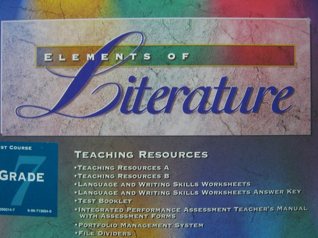 (image for) Elements of Literature 1st Course TRP (TE)(Pk)