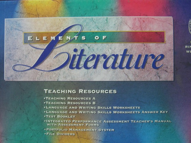 (image for) Elements of Literature 2nd Course TRP (TE)(Pk)
