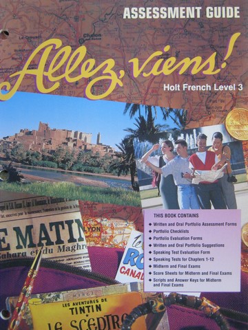 (image for) Allez, viens! 3 Assessment Guide (P) by Purdy & Hiltenbrand