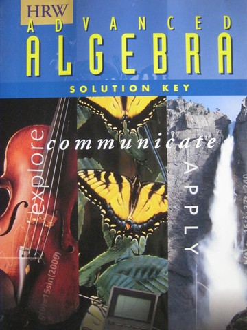 (image for) HRW Advanced Algebra Solution Key (P)