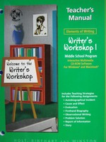 (image for) Elements of Writing Writer's Workshop 1 TM (TE)(P)