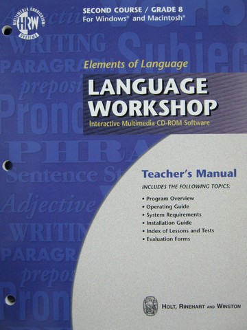 (image for) Elements of Language 2nd Course Language Workshop CD TM (TE)(P)