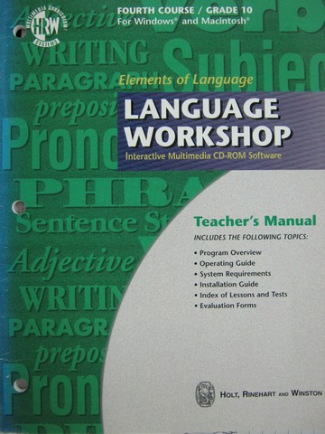 (image for) Elements of Language 4th Cr Language Workshop CD TM (TE)(P)