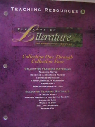 (image for) Elements of Literature Introductory Course TR A (TE)(P)