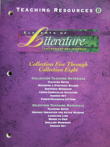 (image for) Elements of Literature Introductory Teaching Resources B (TE)(P)