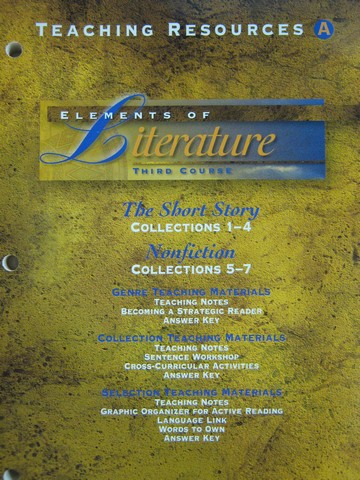 (image for) Elements of Literature 3rd Course Teaching Resources A (TE)(P)