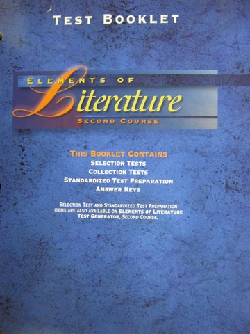 (image for) Elements of Literature 2nd Course Test Booklet (P)