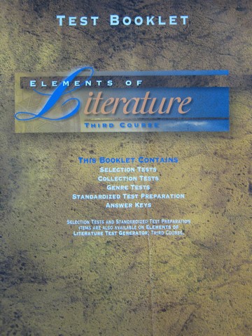 (image for) Elements of Literature 3rd Course Test Booklet (P)