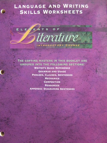 (image for) Elements of Literature Introductory Course Language & Writing (P