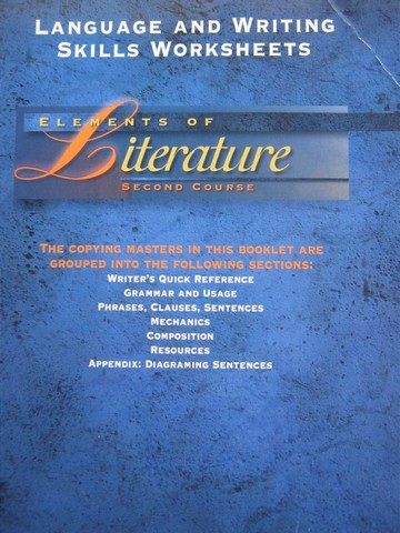 (image for) Elements of Literature 2nd Course Language & Writing Skills (P)