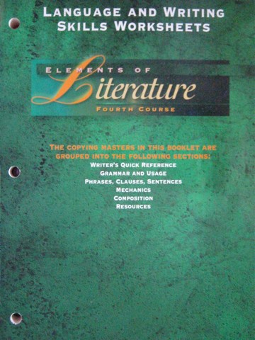 (image for) Elements of Literature 4th Course Language & Writing Skills (P)