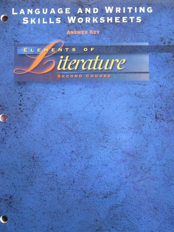 (image for) Elements of Literature 2nd Course Language & Writing Skills (P)
