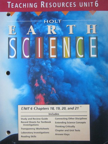 (image for) Earth Science Teaching Resources Unit 6 (TE)(P)