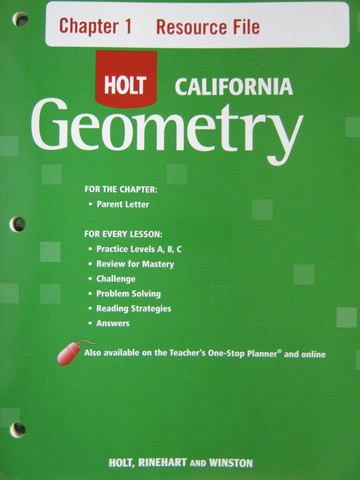 (image for) California Geometry Chapter Resources Package (CA)(Pk)