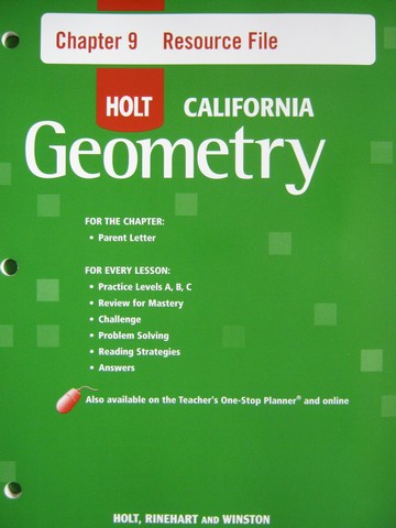 (image for) California Geometry Chapter 9 Resource File (CA)(P) - Click Image to Close