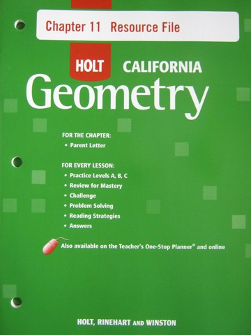 (image for) California Geometry Chapter 11 Resource File (CA)(P)