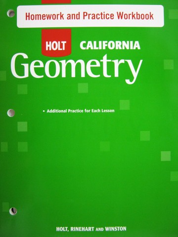 (image for) California Geometry Homework & Practice Workbook (CA)(P)