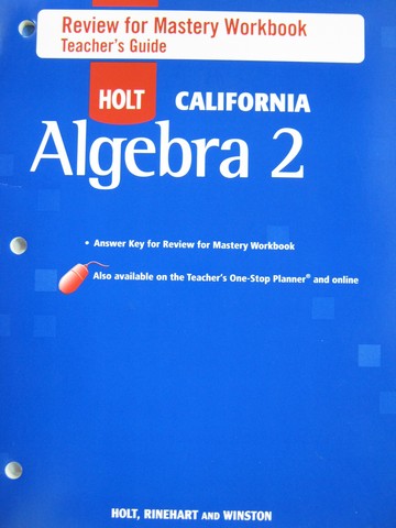 (image for) Algebra 2 Review for Mastery Workbook TG (CA)(TE)(P)