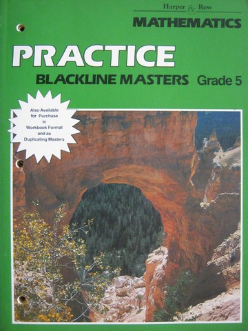 (image for) Harper & Row Mathematics 5 2nd Edition Practice BLM (P)