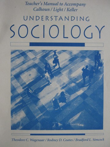 (image for) Understanding Sociology TM (TE)(P) by Wagenaar, Coates & Simcock