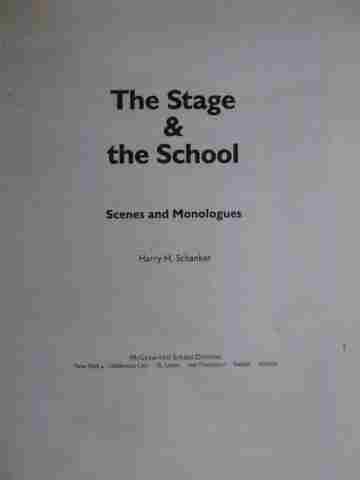 (image for) Stage & the School 6th Edition Scenes & Monologues (P)