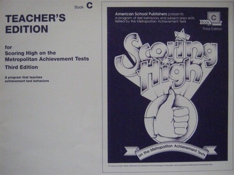 Scoring High Book C 3rd Edition TE (TE)(P) by Wadell, Wollmar, (image for) Scoring High Book C 3rd Edition TE (TE)(P) by Wadell, Wollmar,