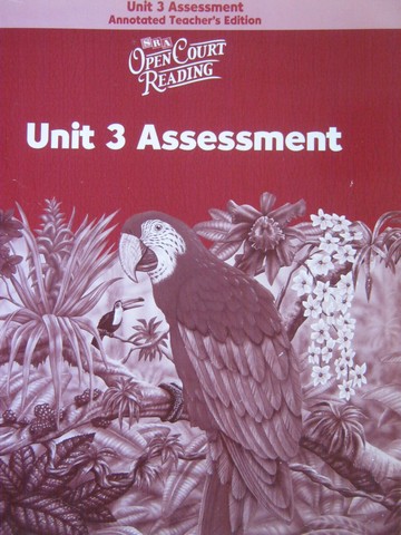 (image for) SRA Open Court Reading 6 Unit 3 Assessment ATE (TE)(P)