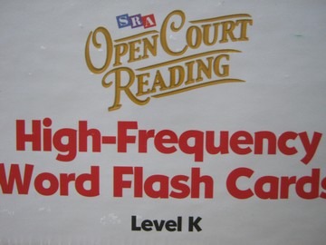 (image for) SRA Open Court Reading K High-Frequency Word Flash Cards (Box)
