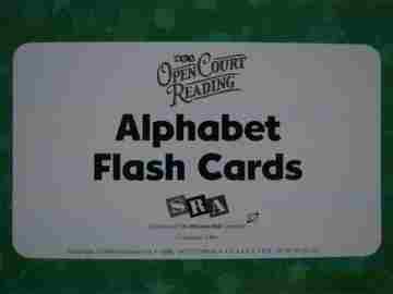 (image for) SRA Open Court Reading K-1 Alphabet Flash Cards (Pk)