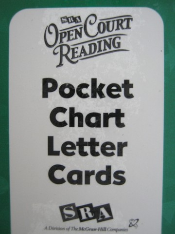 (image for) SRA Open Court Reading K Pocket Chart Letter Cards (Card)(PK)