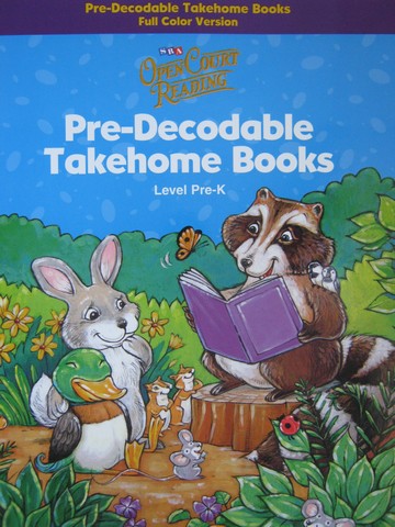 (image for) SRA Open Court Reading Pre-K Pre-Decodable Takehome Books (P)