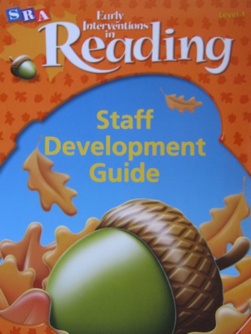 (image for) SRA Early Interventions in Reading 1 Staff Development Guide (P)