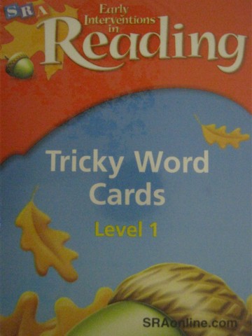 (image for) SRA Early Interventions in Reading 1 Tricky Word Cards (Pk)