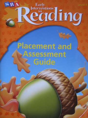 (image for) SRA Early Interventions in Reading 1 Placement & Assessment (P) - Click Image to Close