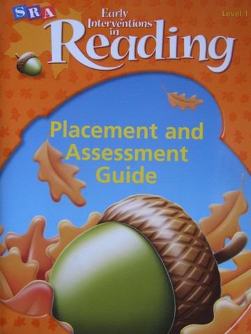 (image for) SRA Early Interventions in Reading 1 Placement & Assessment (P)
