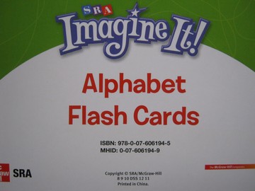 (image for) SRA Imagine It! K Alphabet Flash Cards (Pk)