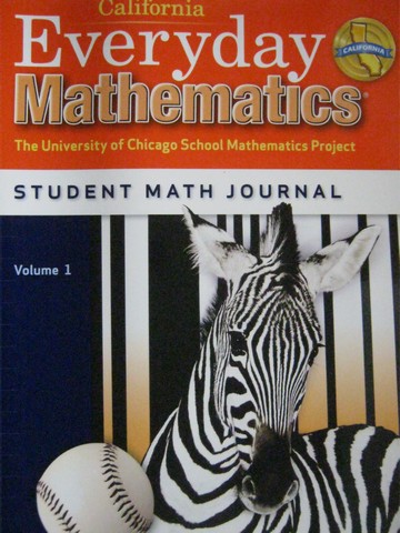 (image for) California Everyday Mathematics 3 Student Math Journal 1 (CA)(P)