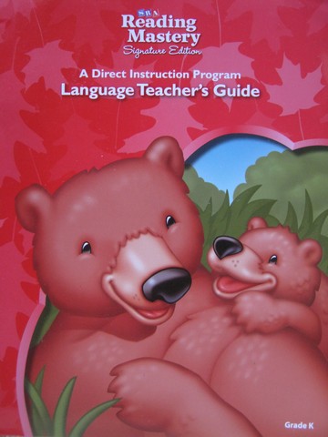 (image for) SRA Reading Mastery K Signature Edition Language TG (TE)(P)