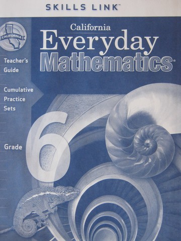 (image for) California Everyday Mathematics 6 Skills Link TG (CA)(TE)(P)