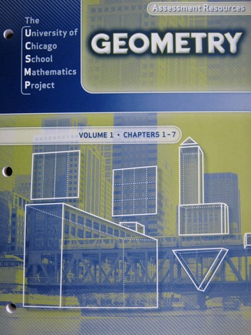 (image for) UCSMP Geometry Volume 1 Assessment Resources (P)