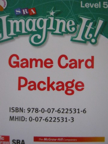 (image for) SRA Imagine It! 5 Game Card Package (CA)(Box)