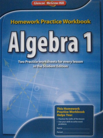 (image for) Algebra 1 Common Core Homework Practice Workbook (P)
