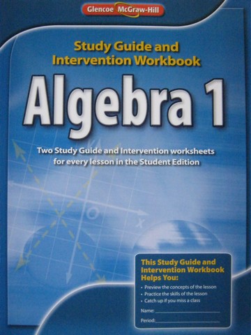 Algebra 1 Common Core Study Guide & Intervention Workbook (P)