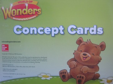 (image for) World of Wonders Developing Early Learners Concept Cards (Pk)