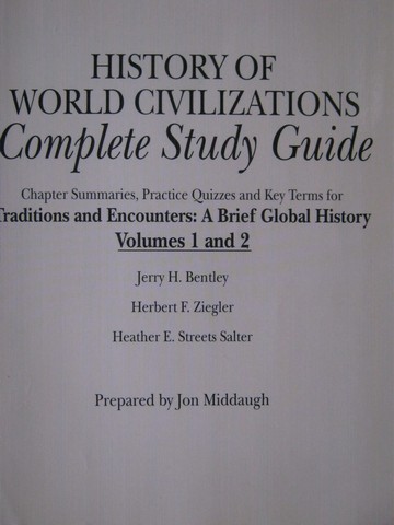 (image for) Traditions & Encounters Volumes 1 & 2 Complete Study Guide (P)